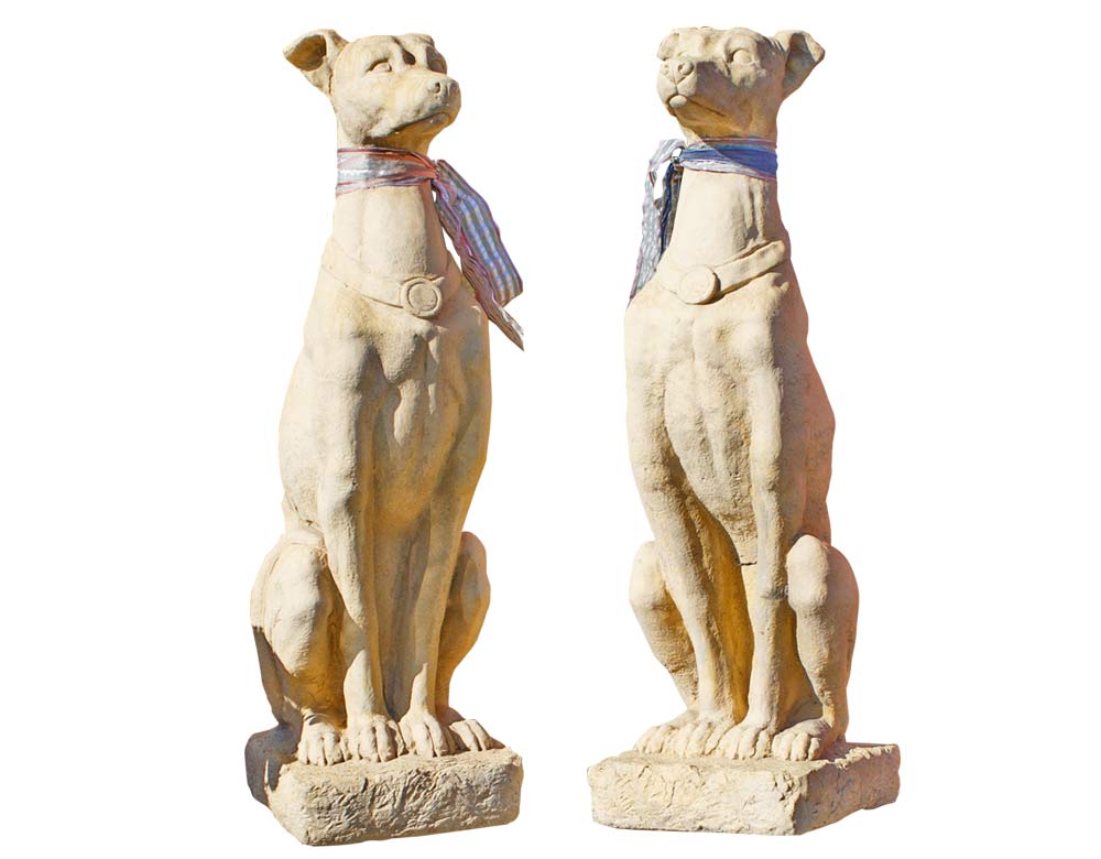 Skulpturen - Aufgerichtete Windhunde - Geschenkartikel